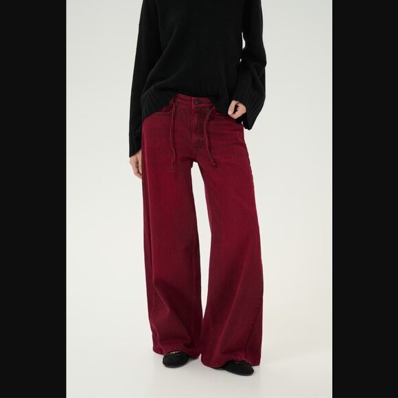 My Essential Wardrobe Red DangoMW Jeans Sz 24 - Picture 2 of 6